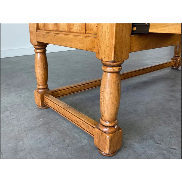 2000 - 2009 Guy Chaddock English Country Five-Drawer Desk For Sale - Image 5 of 12