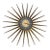 1950s Elgin Starburst/Sunburst Brass Wall Clock For Sale