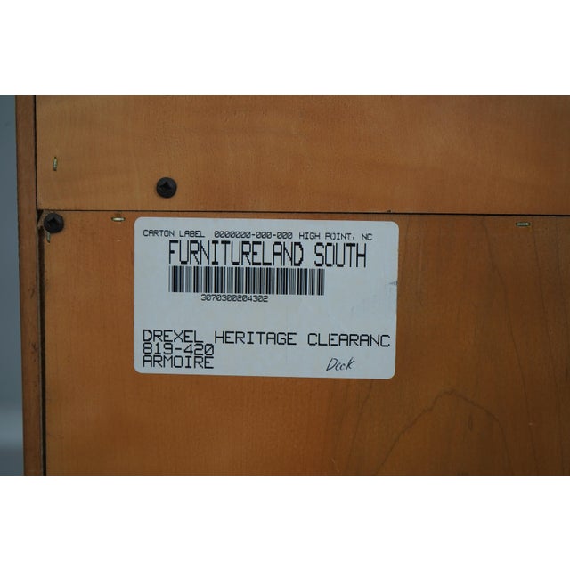 Drexel Classical Statements 2 Door Bedroom Armoire Cabinet For Sale - Image 10 of 12