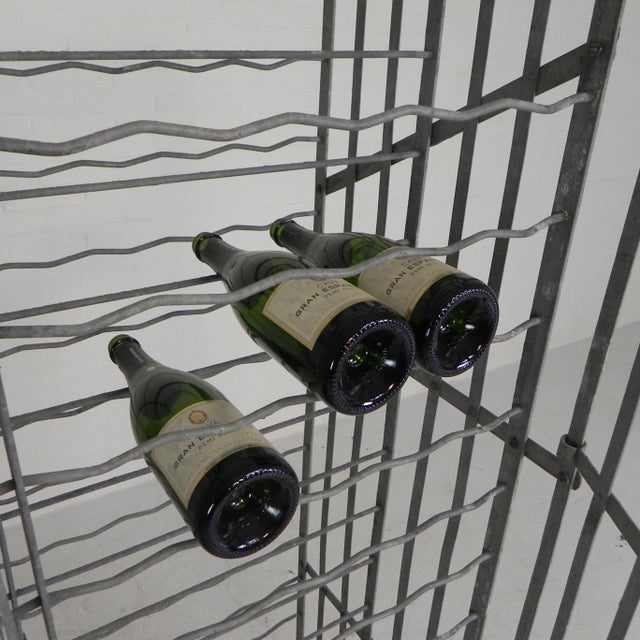 Steel Fer Rigid Wine Rack for 300 Bottles, 1950s For Sale - Image 12 of 18