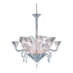 Large Exquisite French Baccarat Crystal Mille Nuits Twelve Light Chandelier