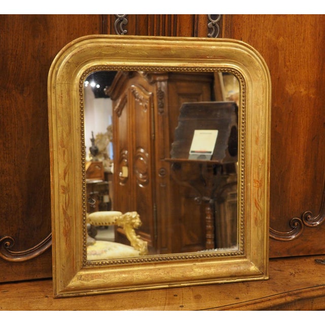 Petite French Giltwood Louis Philippe Style Mirror, Circa 1870 For Sale - Image 15 of 18