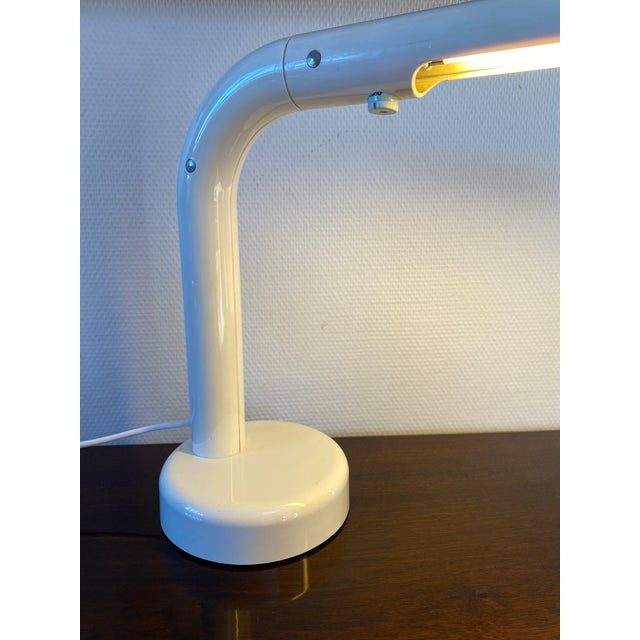 White Tube Desk Lamp by Anders Pehrson for Atelje Lyktan, 1970s For Sale - Image 9 of 17