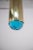 Italian Pendant Lamp in Brass and Blue Art Glass from Ghirò Studio For Sale - Image 3 of 10