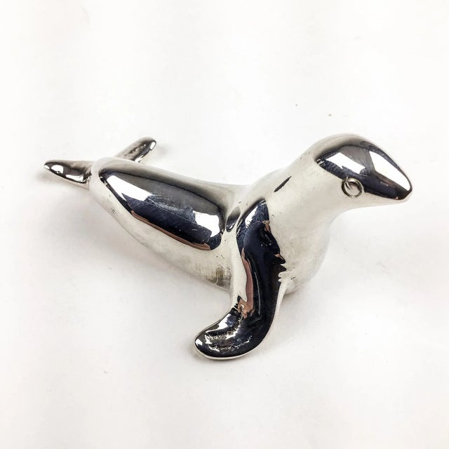 Silver Plate Animalia Seal Figurine Spoon-Rest Ring Holder For Sale - Image 9 of 12