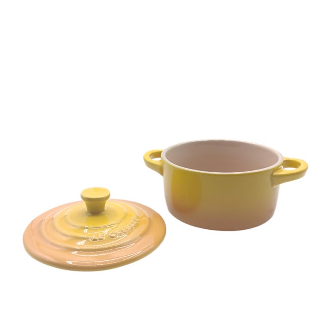 2020s Le Creuset Stoneware Nectar Mini Cocotte & Ramekin 2 Piece Set For Sale - Image 5 of 9