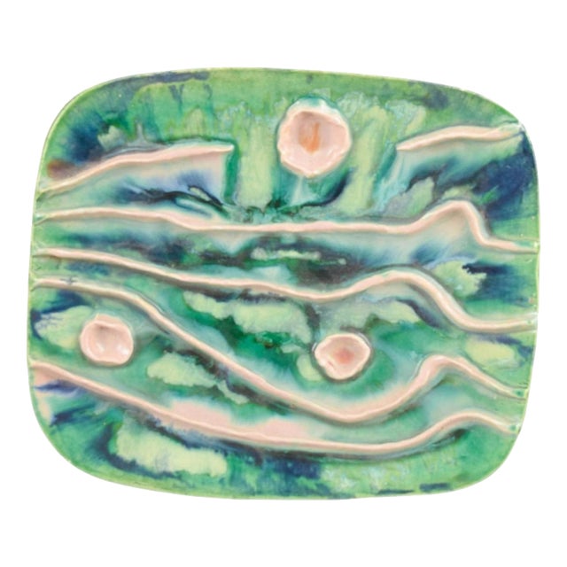 Polish Wall-Mounted Ceramic Relief by Leszek Dutka, 1972 For Sale