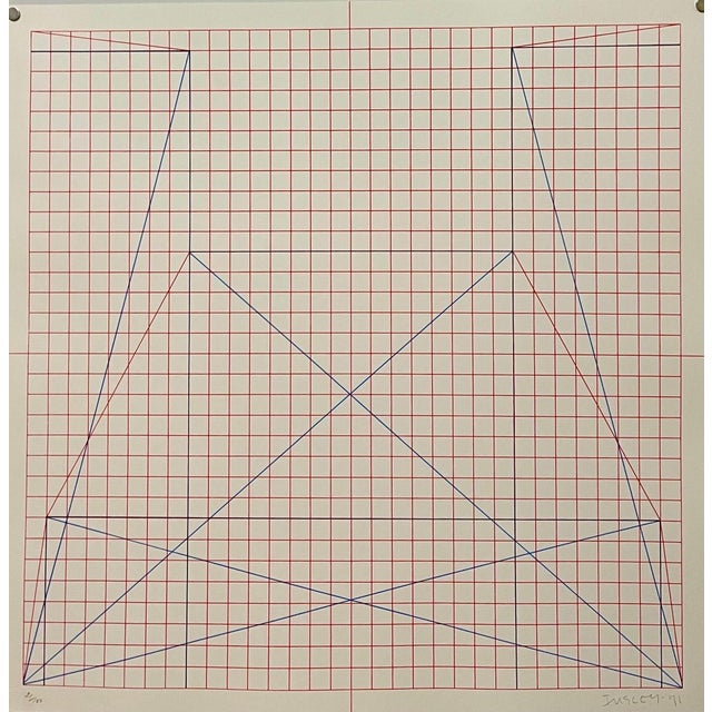 Will Insley , Abstract Minimalist Color Silkscreen Print Will Insley On The Bowery Pop Art, 1969-1971 For Sale