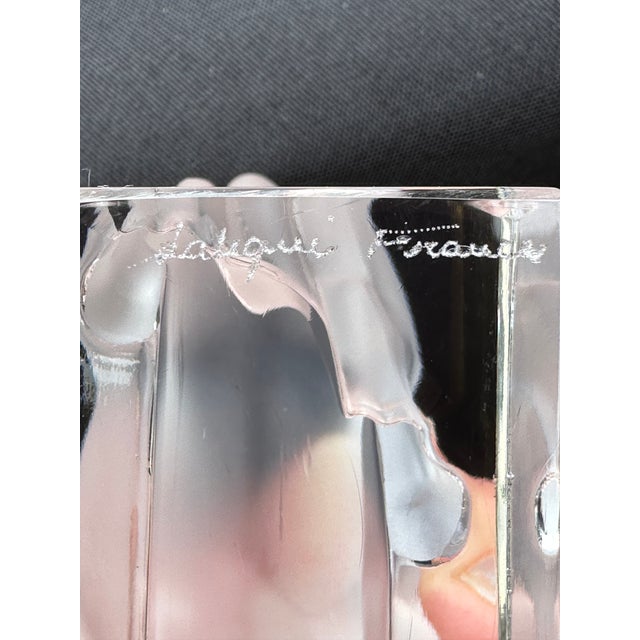 Contemporary Lalique Crystal Charging Bull Paperweight – French Crystal Frosted Glass Figurine, Signed, Mid 20th Century For Sale - Image 3 of 9