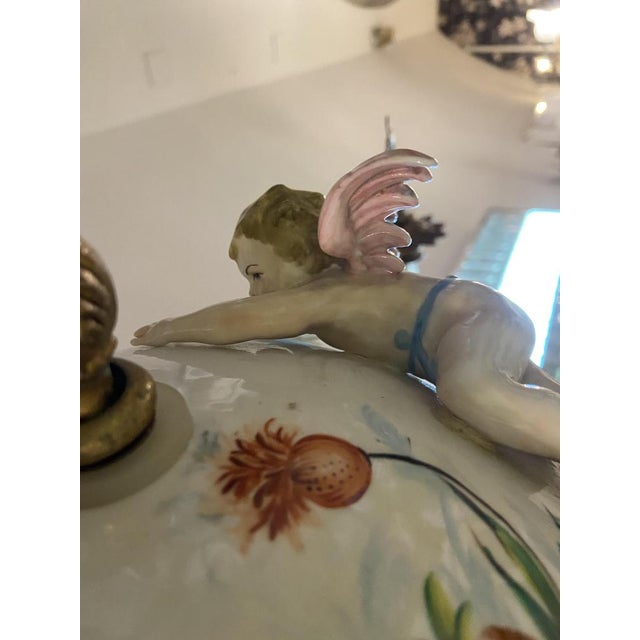 Rococo Gold Bronze & Brass, Porcelain For Sale - Image 11 of 16