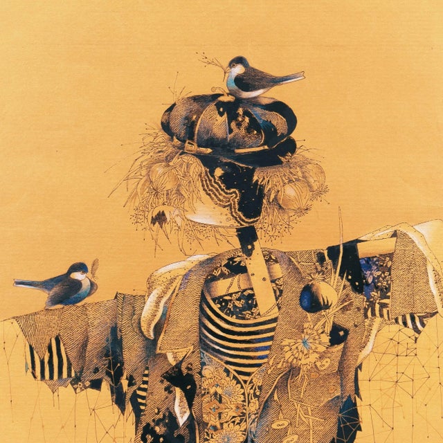 Modern 'Scarecrow With Nesting Birds' Unknown; 1996 For Sale - Image 3 of 9