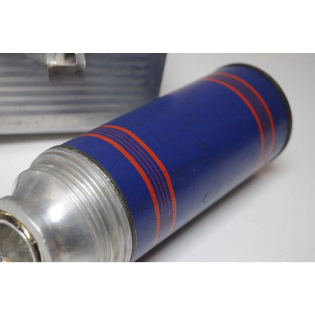 Vintage Aluminum "Victory" Domed Miner's Pail / Survivor Lunchbox With Corked Thermos For Sale - Image 11 of 12