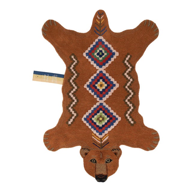 Doing Goods Berber Grizzly Bear Rug Large Chairish
