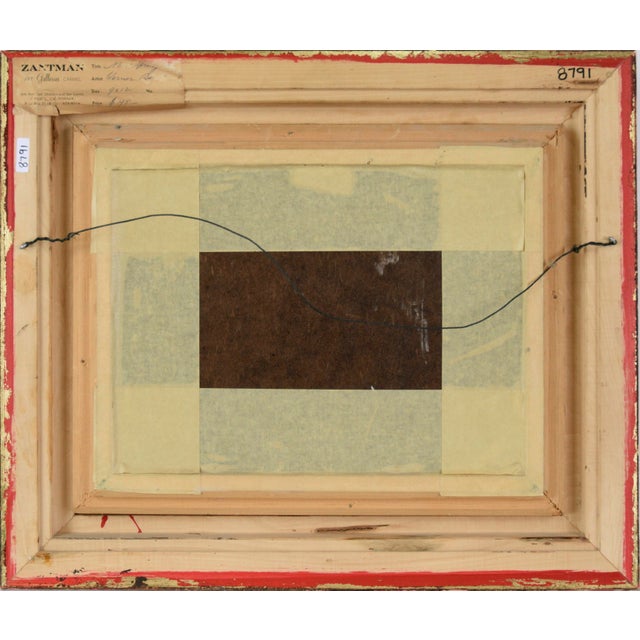 "Near Spring" Green Barn Landscape in Oil on Illustration Board by Warner Baird For Sale - Image 9 of 10