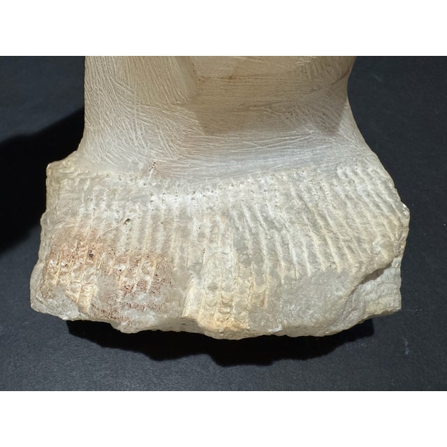 Stone 1960s Larry Mohr Carved Alabaster Sculpture Signed From Artist Estate For Sale - Image 7 of 8