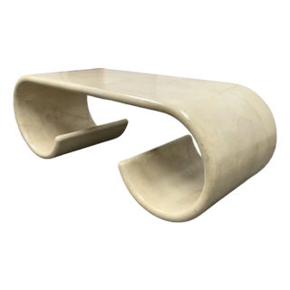 Karl Springer by Coup d'Etat Scroll Coffee Table For Sale