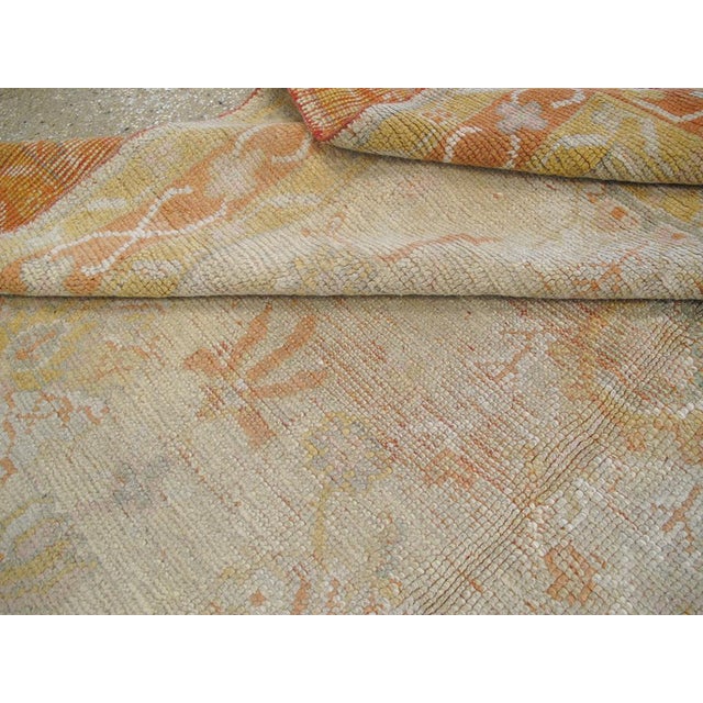 Galerie Shabab Collection Early 20th Century Handmade Turkish Oushak Gallery Carpet For Sale - Image 10 of 10