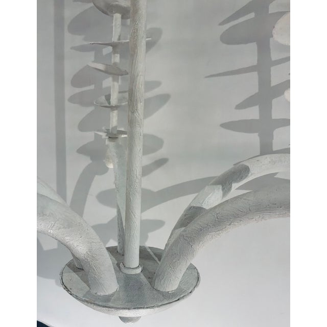 Modern Jamie Young Modern White Metal Petal Chandelier For Sale - Image 3 of 5