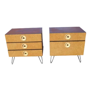 1950s Mid-Century Nightstands - a Pair