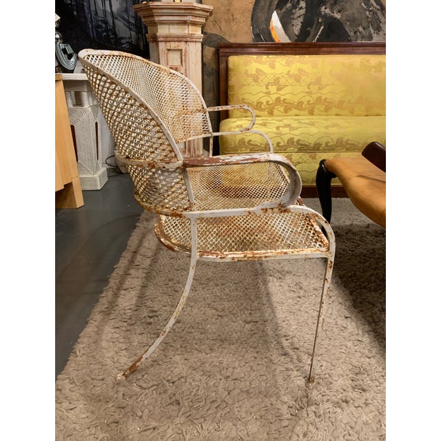 Art Deco Late 19th Century Iron Art Deco Settee For Sale - Image 3 of 11