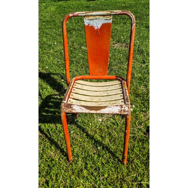 Model T4 Chairs from Tolix, Set of 8 For Sale - Image 6 of 9