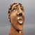Brown Brutalist Terracotta Sculpture of Elongated Face, 20th Century For Sale - Image 8 of 13