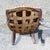Brown Chair in Walnut with Armrests in Walnut, 1800s For Sale - Image 8 of 10