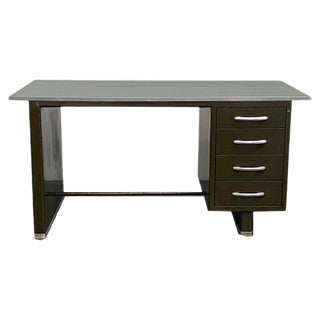 Aluminium Desk with Laminate Top from Carlotti, 1950s For Sale
