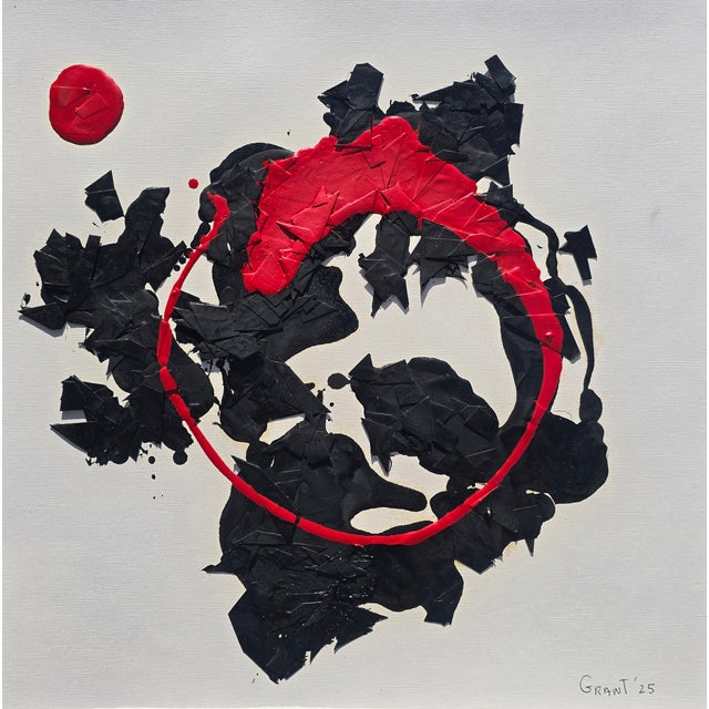 Original Relief Abstract Oil Painting by Diane Grant. Oil on high quality 'Hahnemuhle' Fine Art paper. Original artwork by...