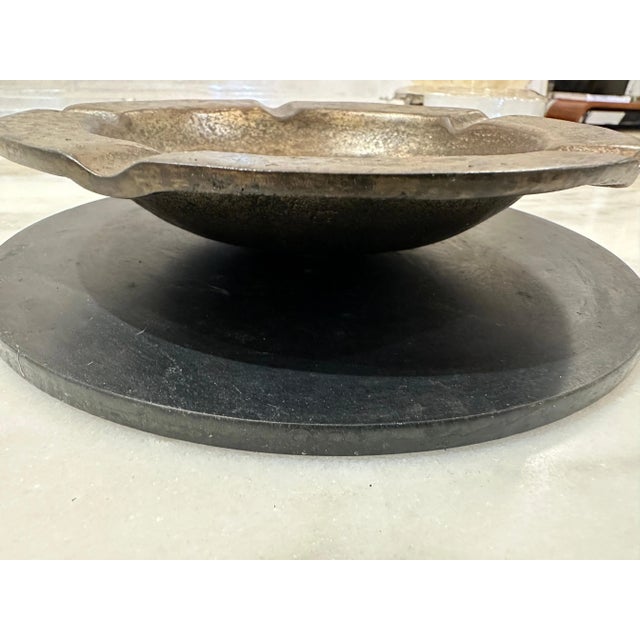 Heavy Industrial French Iron Cigar Ash Tray For Sale - Image 4 of 7