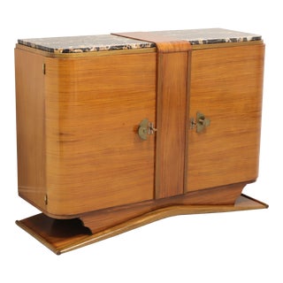 Antique 1920's French Art Deco Palisander Sideboard Credenza For Sale