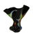 Abstract Modern Handkerchief Vase Black Abstract Art Glass For Sale - Image 3 of 5