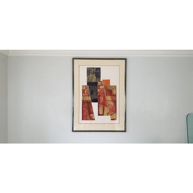 1974 Carol Dueno " Christina in July" Large Modernist Abstract Painting/ Sold For Sale - Image 13 of 13