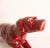 French Ceramic Red Statue English Setter on the Prowl in the style of Saint Clément, 1960 For Sale - Image 3 of 12