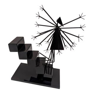 1985 "Nude Descending Staircase" Figurative Abstract Sculpture by Larry Morris For Sale