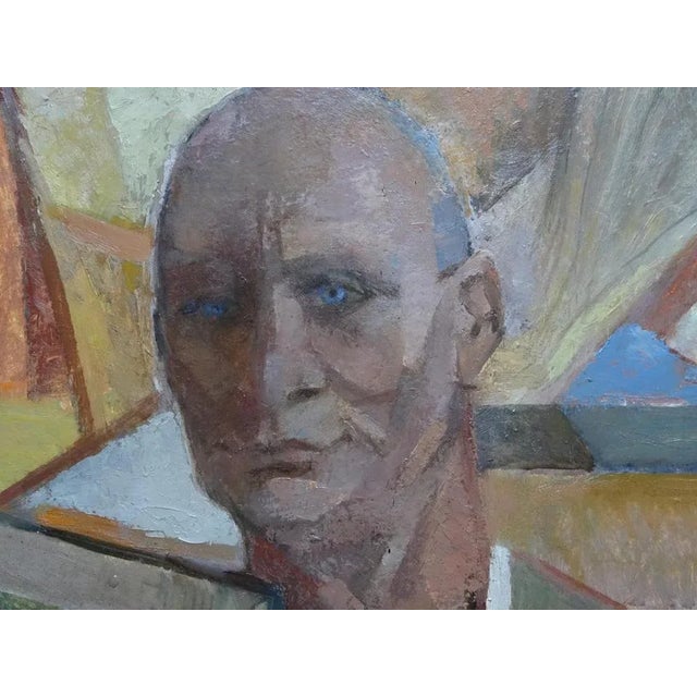 Modern Aleksandra Belcova, Painter's Family, Oil on Cardboard, 20th Century For Sale - Image 3 of 7
