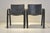 Armchairs in Black Leather from Poltrona Frau, 1980s, Set of 2 For Sale - Image 6 of 15