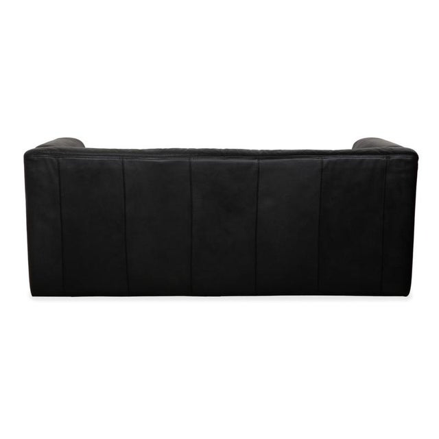 Visavis Two-Seater Sofa in Black Leather from Brühl For Sale - Image 13 of 15