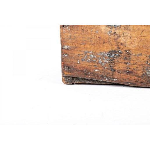 Early 20th Century Vintage Wood Toolbox For Sale - Image 5 of 10