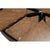 Large Round Dining Table in Light Brown Oak With Iron Base For Sale - Image 10 of 11