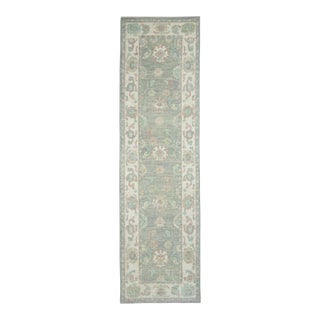 Turkish Oushak Runner Rug 2'10" x 10' #17962 For Sale