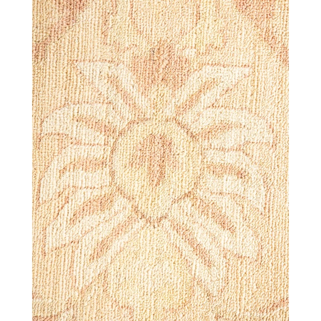 Traditional Eclectic, One-of-a-Kind Hand-Knotted Area Rug - Yellow, 9' 0" x 12' 5" For Sale - Image 3 of 8
