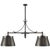 Sloane Double Shop Pendant in Bronze with Bronze Shades Designer: Chapman & Myers Min. Custom Height: 39" O/A Height: 57"...
