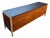 Mid 20th Century Walnut Credenza With Leather Top Attributed to Stow & Davis For Sale