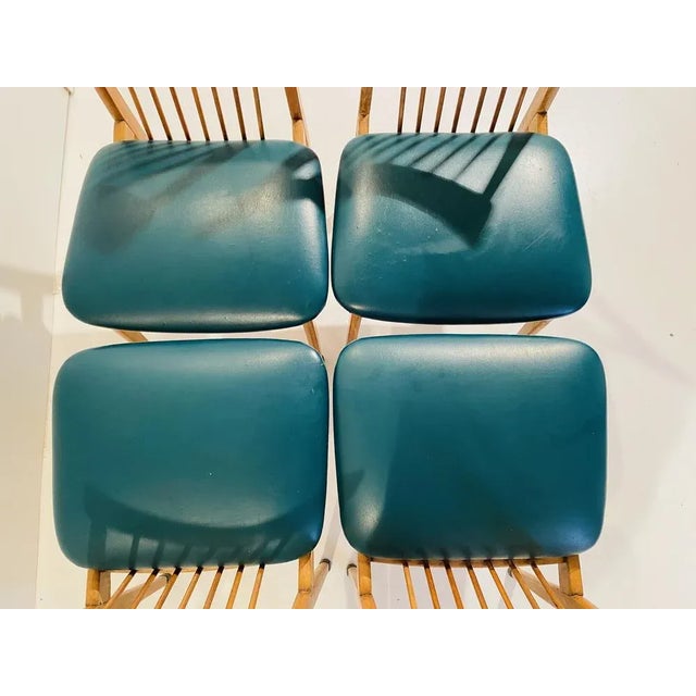 Wood Dining Chairs, Italy, 1960s, Set of 4 For Sale - Image 7 of 12