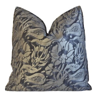Stunning Italian Designer Mariano Fortuny Melagrana Feather/Down Pillow For Sale