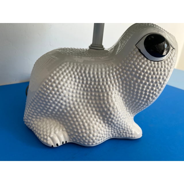 1950s Italian Frog Lamp & Shade For Sale - Image 9 of 12