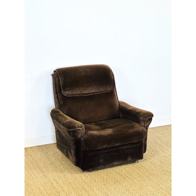 Vintage Scandinavian Velvet Living Room Set, 1960s, Set of 3 For Sale - Image 13 of 18
