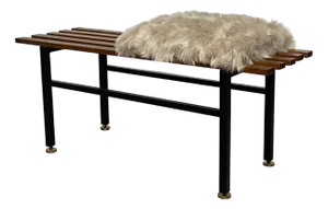 Vintage Teak Bench, 1960s