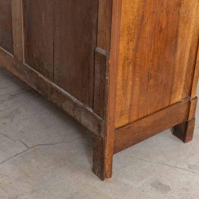 1940s French Carved Oak and Marble Dresser For Sale - Image 11 of 14